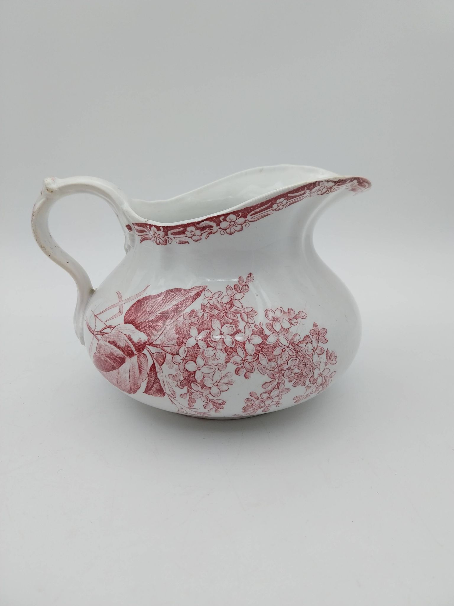 Broc Joufflu Old Pitcher Terre De Fer Creil And Montereau Lilac