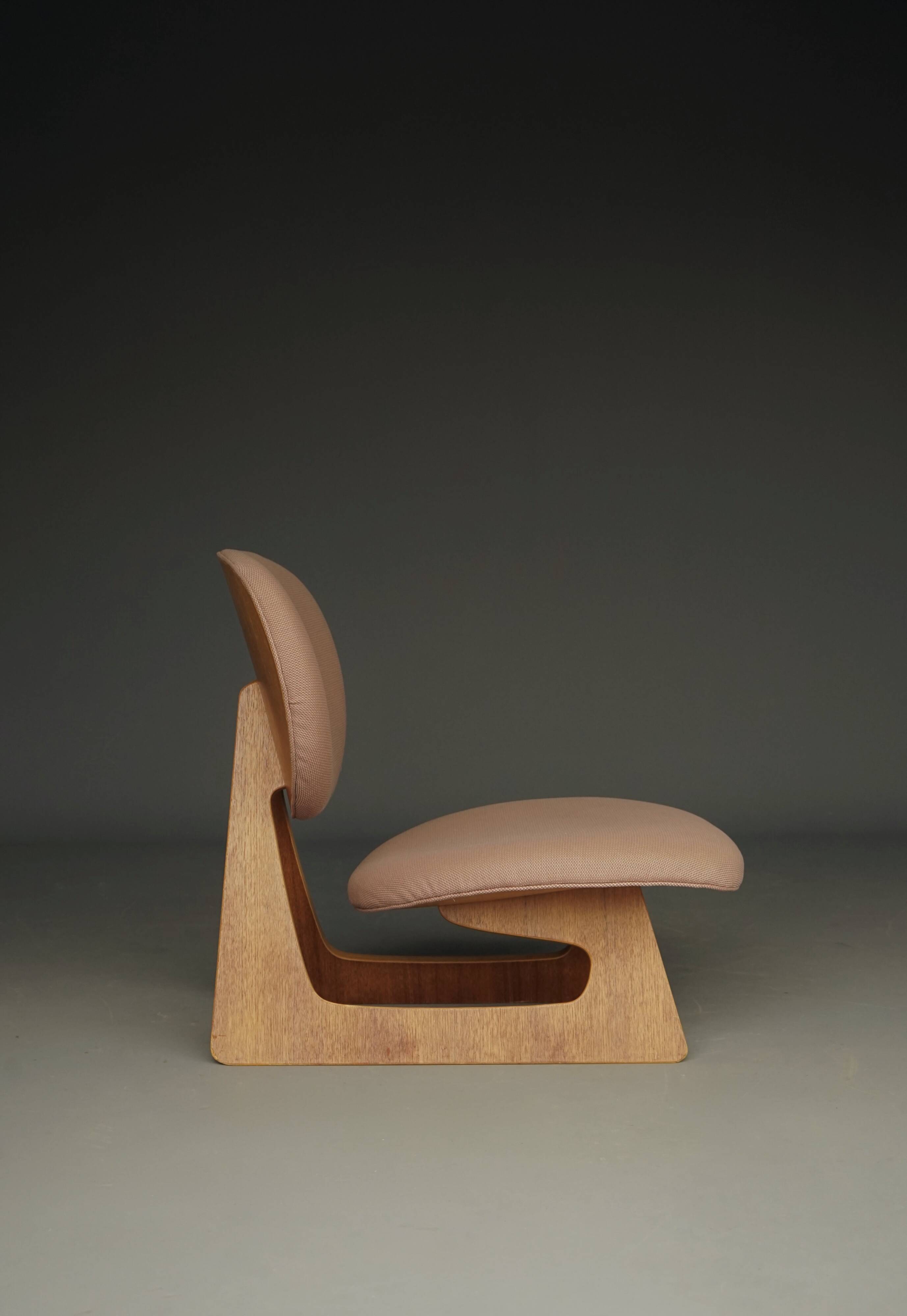 model 5016 Low Chair by Junzo Sakakura and Daisaku Cho, 1970s
