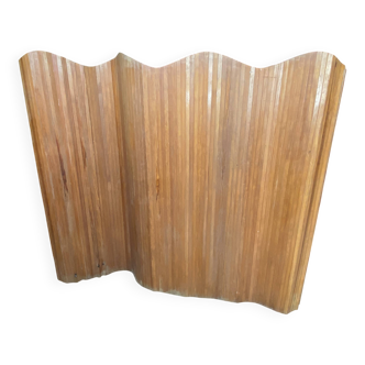 Baumann style wooden free-standing folding screen vintage 1950s