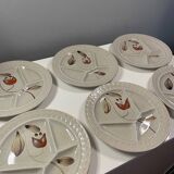 12 vintage Hollandia sarreguemine plates