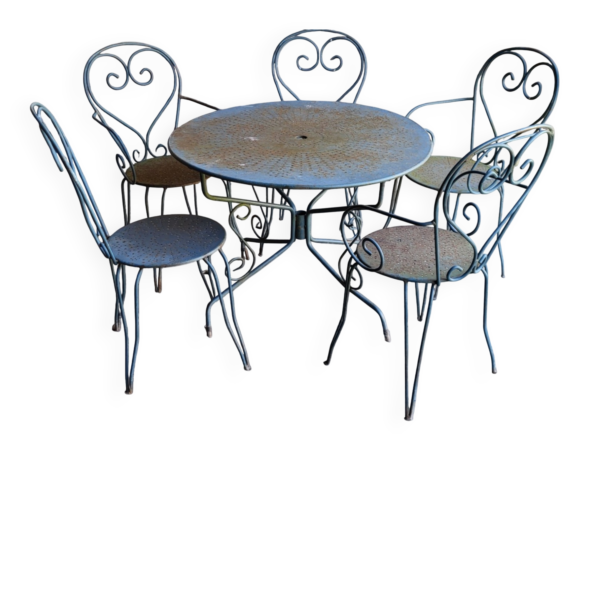 Garden furniture in iron