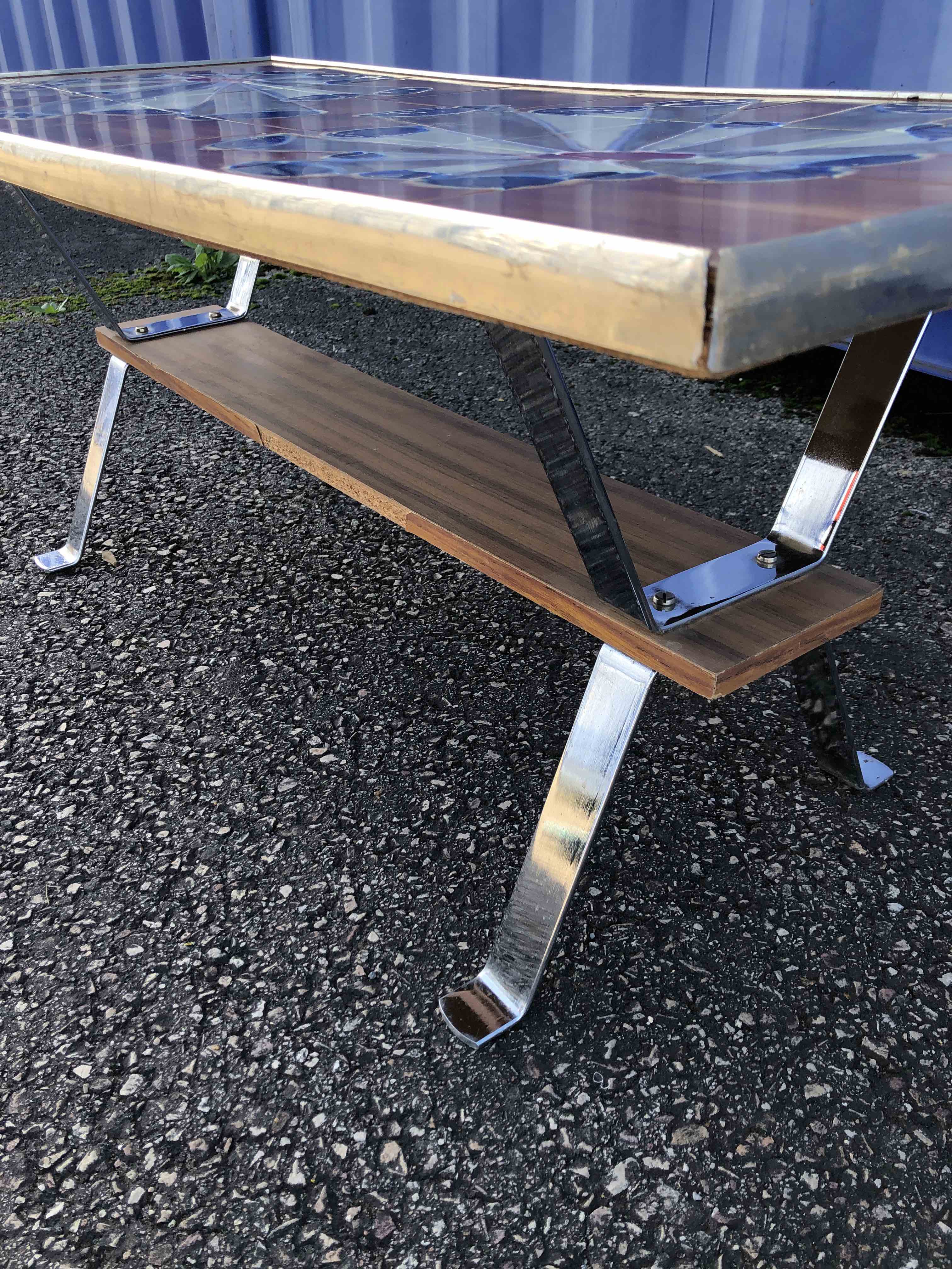 Vintage ceramic coffee table 60s