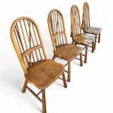 4 x Welsh stick back chairs