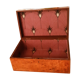 Napoleon III elm magnifying glass box