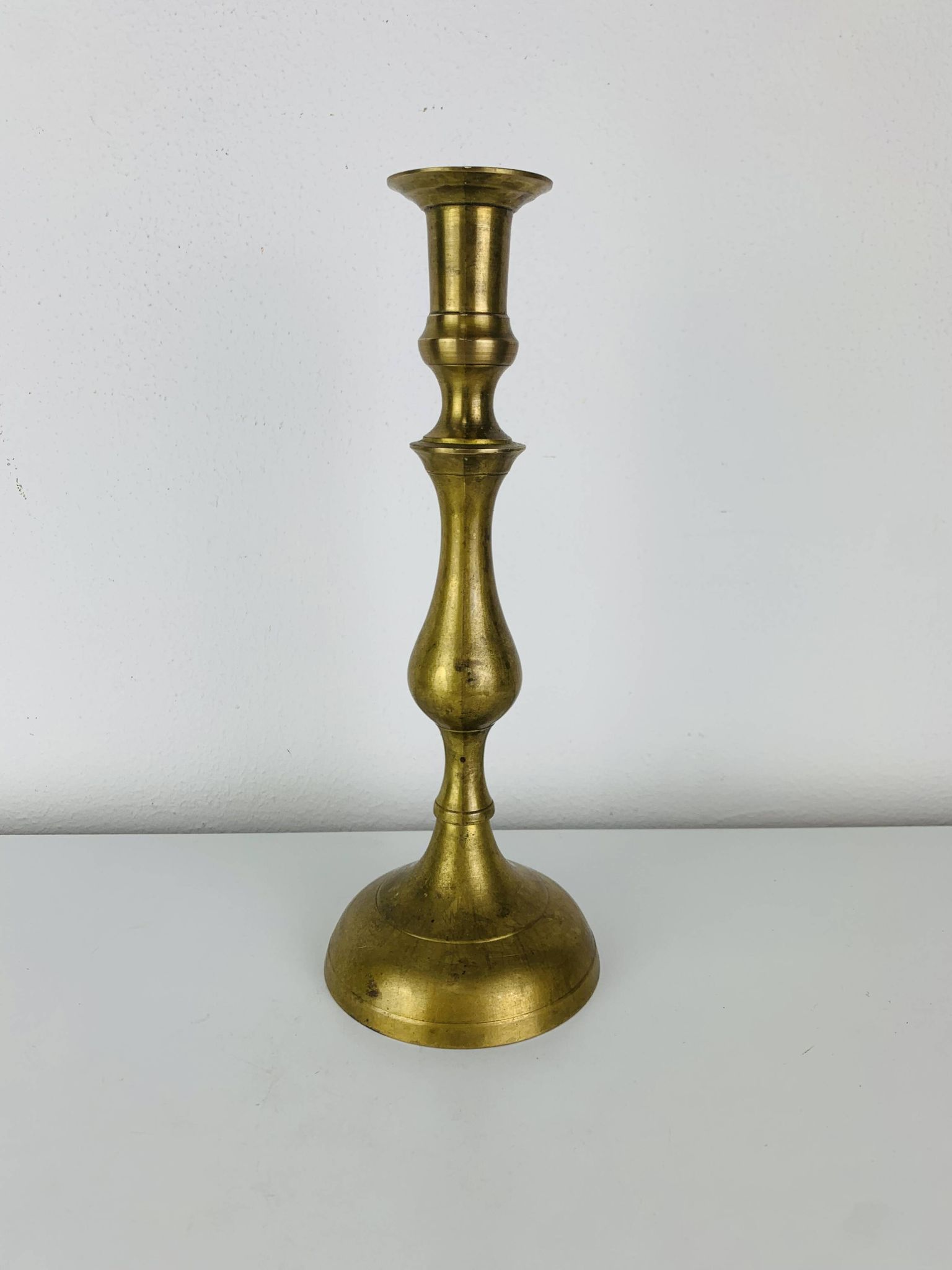 Bougeoir laiton vintage 26 cm