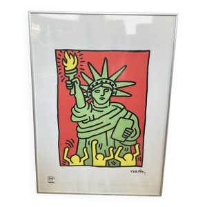 Keith haring sérigraphie - certificat