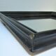 Blackened wood mirror napoleon iii xixth 37.5 cm x 46.8 cm