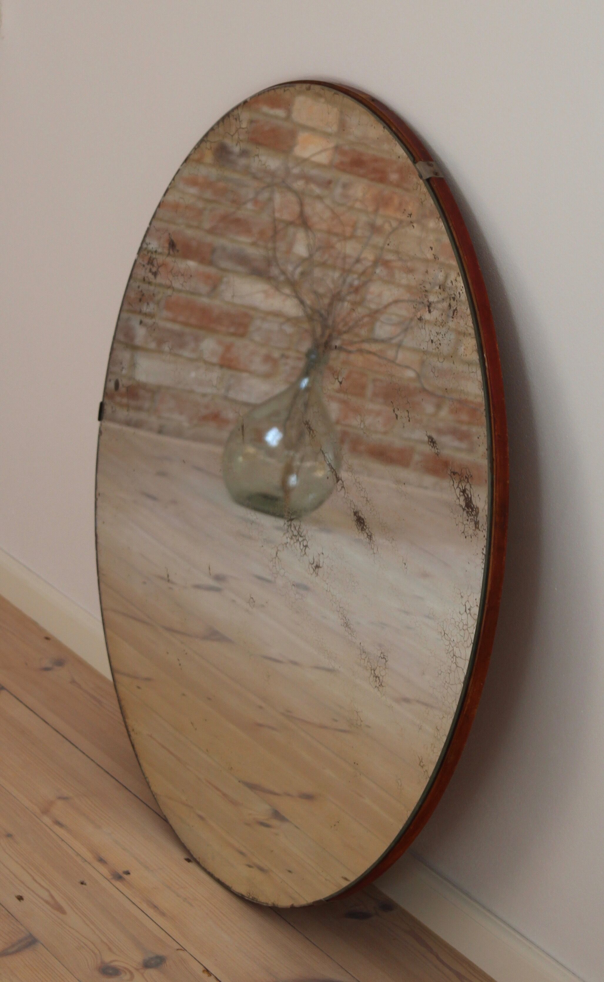 Big round mirror early 20th century 101cm