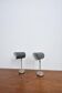 Set of 2x Black wall lamps by Kaiser Idell / Kaiser Leuchten, 1960s