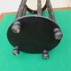 Black wooden umbrella stand H 51 cm
