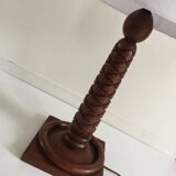 Lampe art déco palissandre sculpté