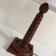 Art deco lamp rosewood carved