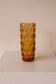 Amber glass cylindrical vase by Frantisek Vizner for Sklo Union