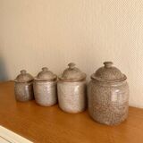 Stoneware kitchen pot signed CR