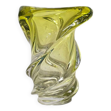 Mid Century Val St. Lambert Vase De Conque, 1950/60s