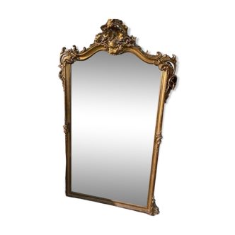 miroir en bois doré