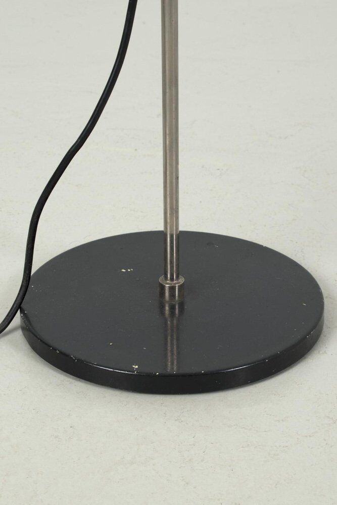 Vintage Floor Lamp with Beige Tube Shade