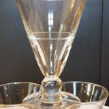 Five art deco glasses