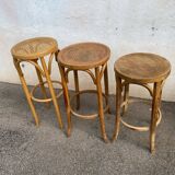 Set of mismatched bar stools