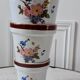 Trio of vintage flowered pot covers 60s