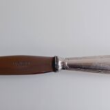 Box of 12 table knives and 12 Christofle dessert knives