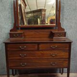 English Napoleon III psyche commode – mahogany – Elegant and functional