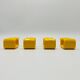 Yellow plastic hooks, design A. Rossari, Gedy edition.