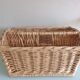 Wicker magazine holder / vintage 60s-70s
