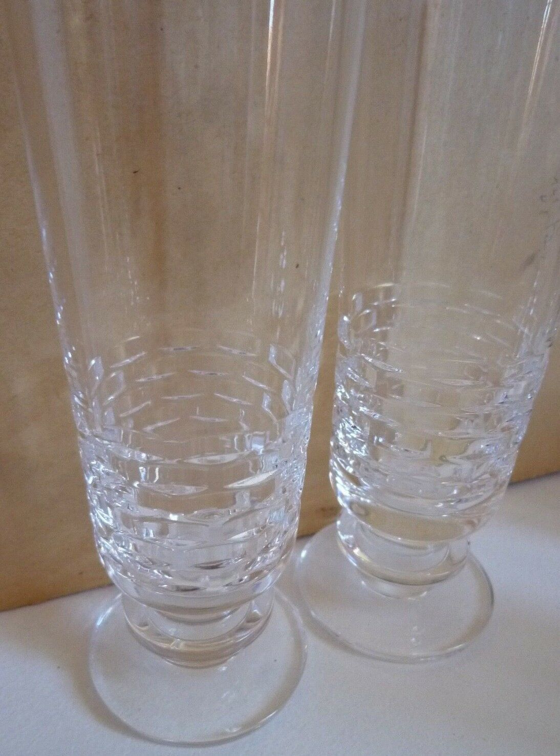 4 champagne flute - Vannes crystal