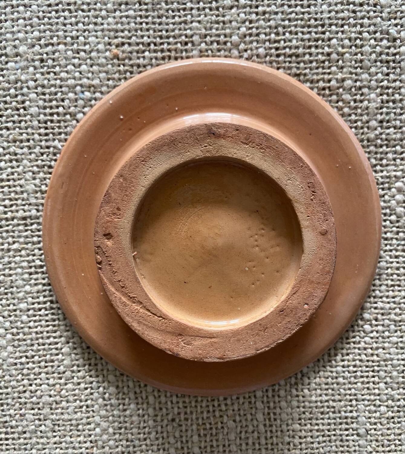 1 Berber ashtray in varnished terracotta