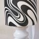 Lampadaire vintage Dumler & Breiden : Abat-jour zébré Pop Art allemand