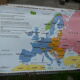 School map vintage poster Europe edition Eduscope MDI old poster