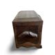 Antique 18th century Gothic chest in carved wood and leather