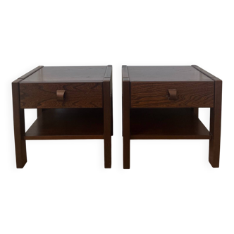 Elm bedside tables in the Maison Regain style