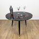 able cocktail tripode verre et bois années 50