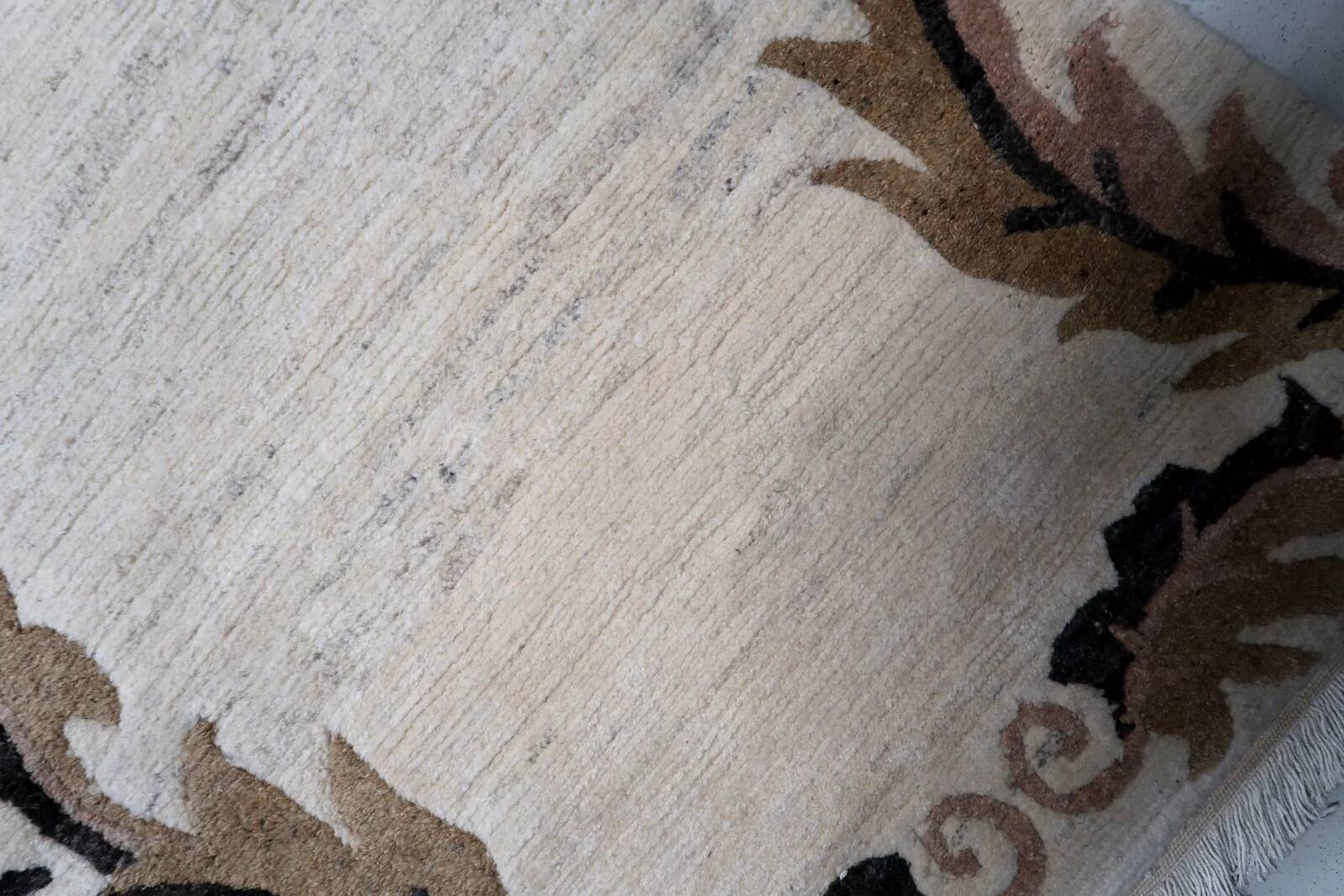 Vintage Tibetan Art Deco Khaden rug 92cm x 206cm 1960s