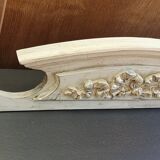 Fronton patina shabby chic gustavien 87 cm