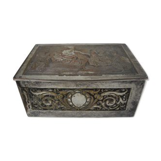 Coffret bijoux ancien old jewelry box collin maillard B.Wicker