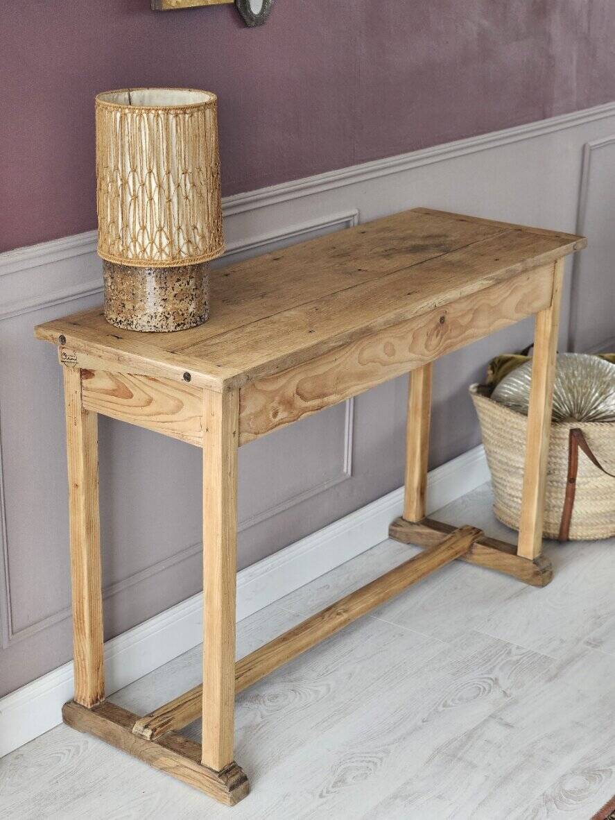 Console bois massif vintage | Flore