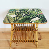 Vintage rattan bedside