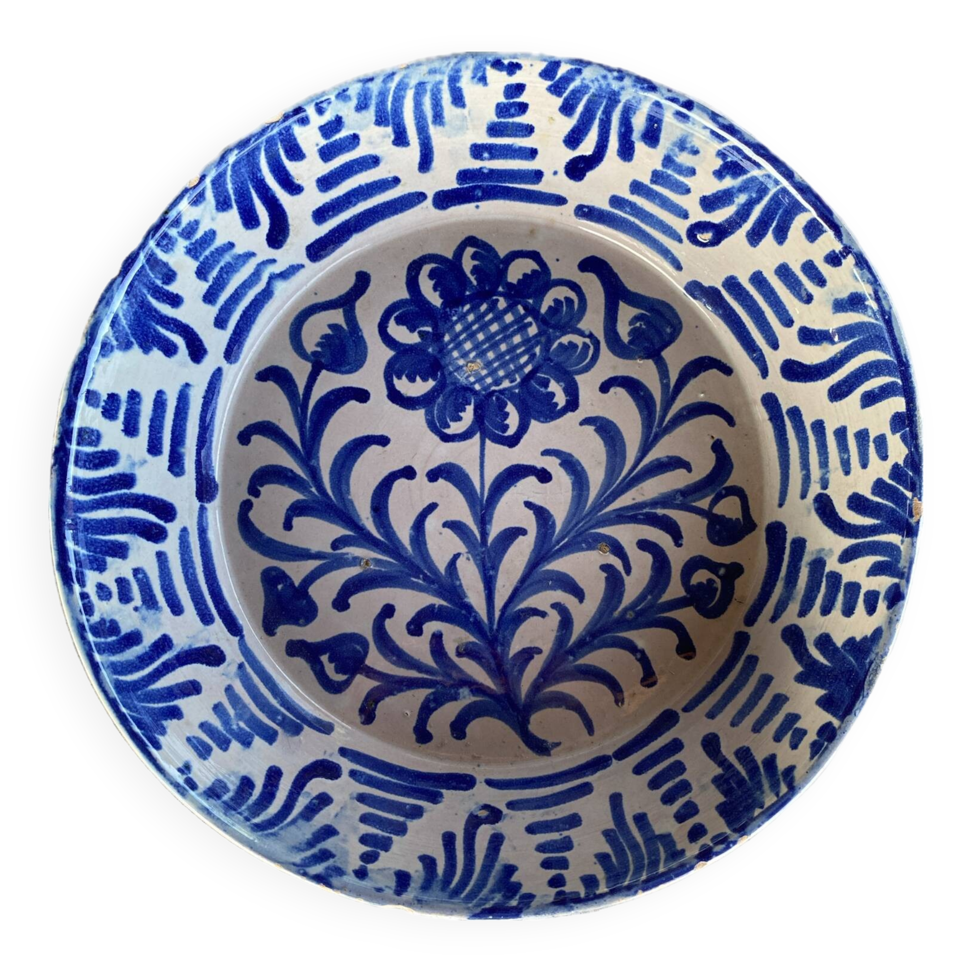 Large hollow ceramic dish from Spain