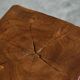 Table d'appoint sculpturale en bois d'orme massif 1970s