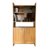 Vintage oak display bookcase