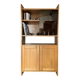 Vintage oak display bookcase