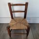 Chaise enfant ancienne en paille