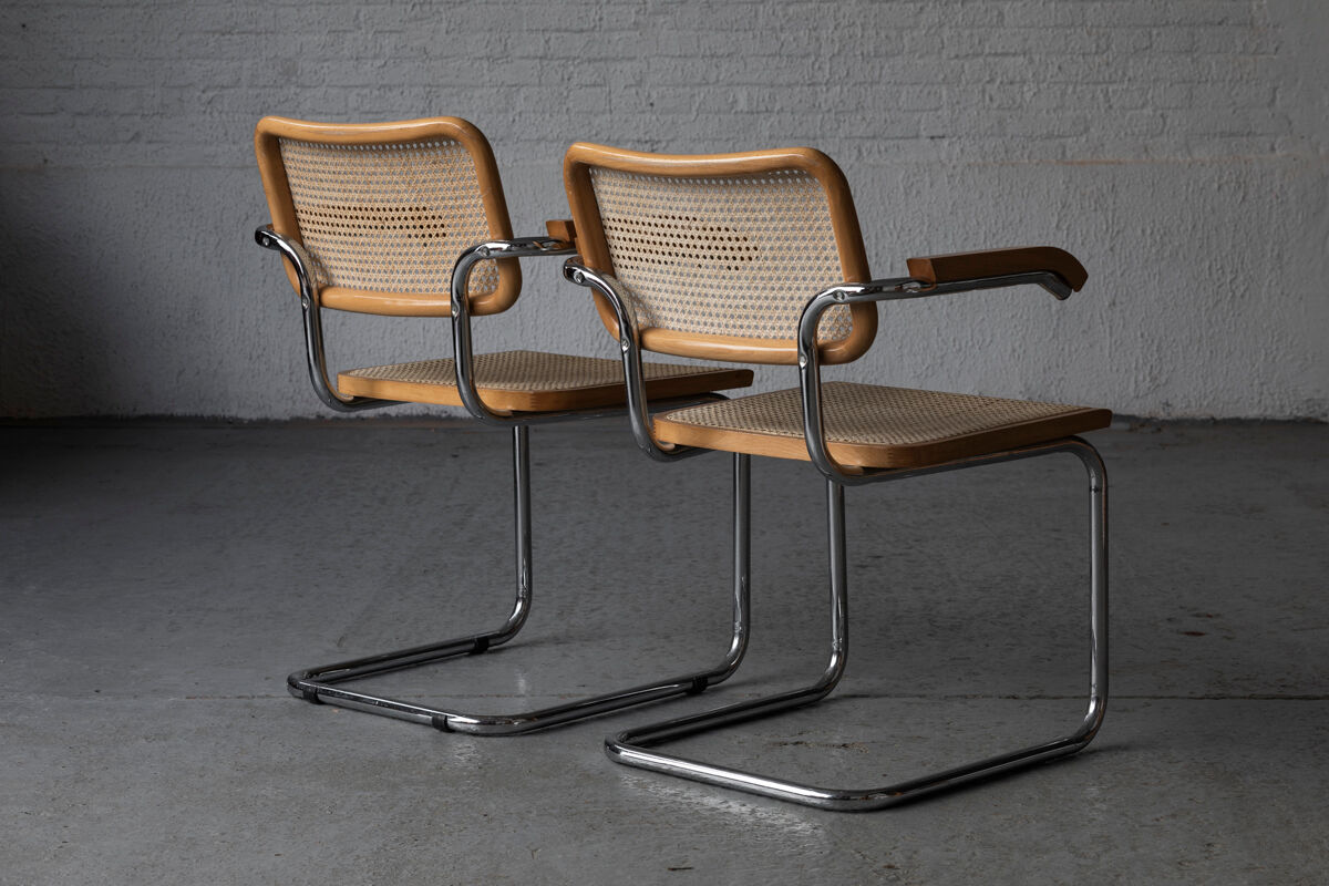 Set of 4 ‘Cesca’ dining chairs Marcel Breuer, Italy, 1970’s