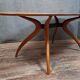 Oval dining table with organic design by Maurizio Marconato & Terr.