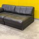De Sede DS-76 Modular 2-Seater Sofa / Sofa Bed – Black Leather (1970s)
