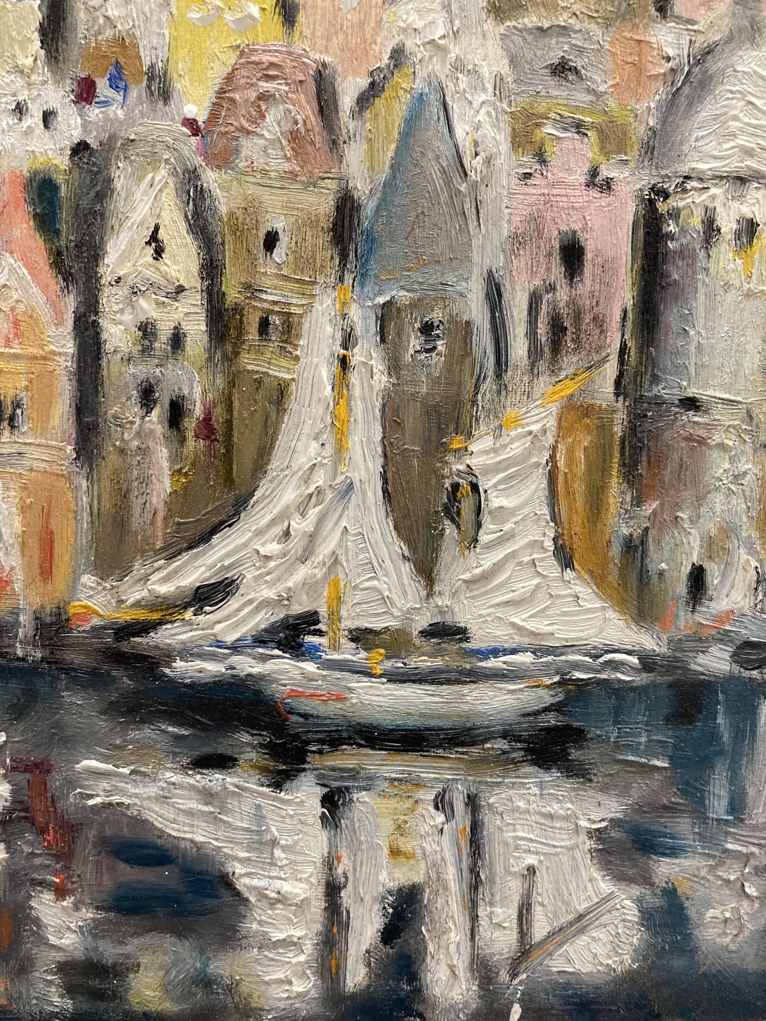Huile sur panneau vintage