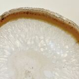 Agate slice on wooden base, 1970s, cabinet of curiosities